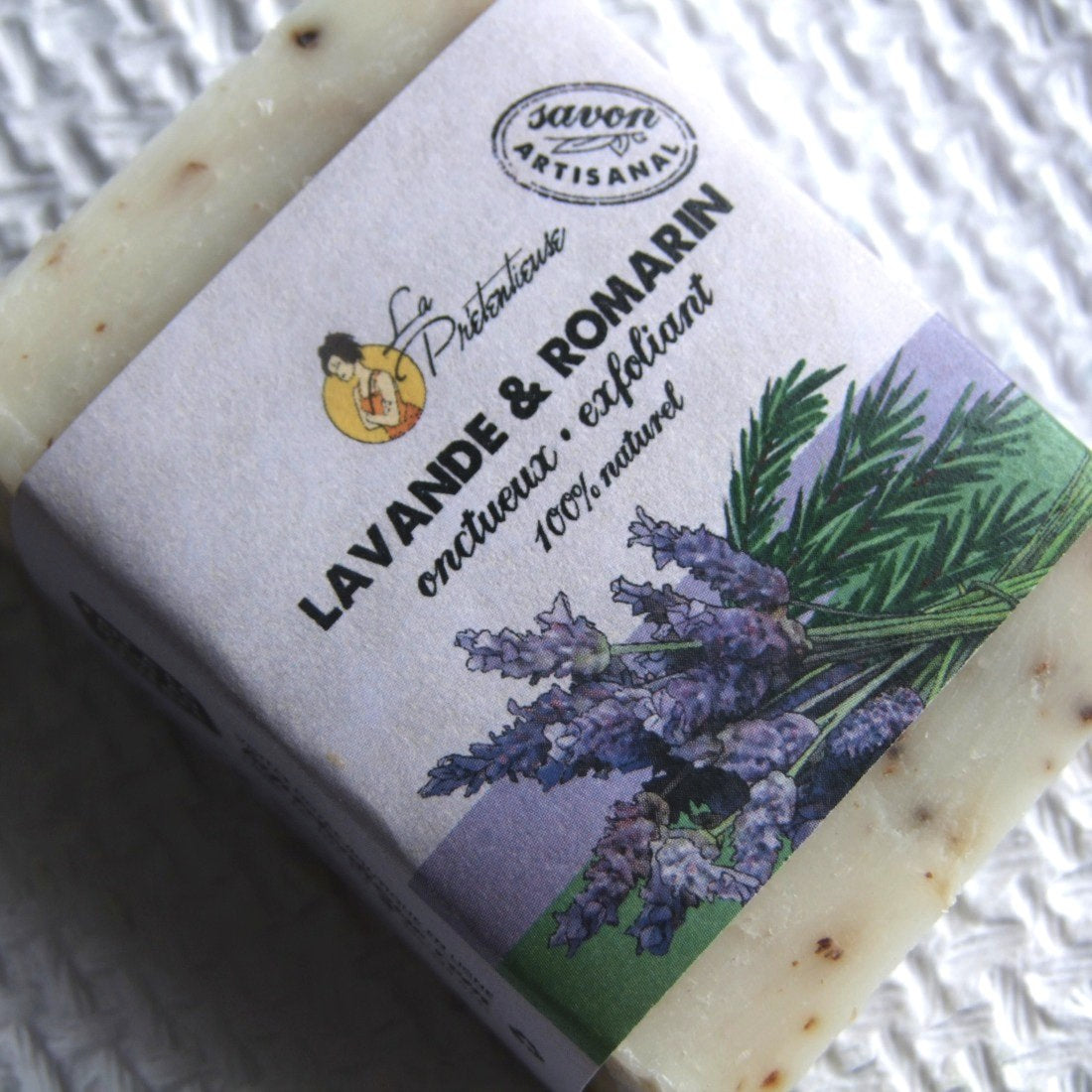 Savon exfoliant - Lavande & Romarin - 110g